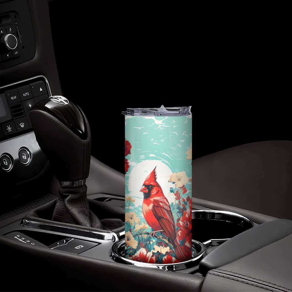 Cardinal Retro Style Skinny Tumbler Personalized TS04 Print Your Wear