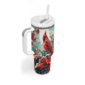 Cardinal Retro Style Tumbler With Handle Personalized TS04 Print Your Wear