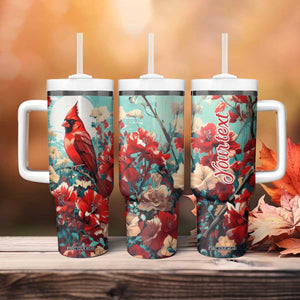 Cardinal Retro Style Tumbler With Handle Personalized TS04 Print Your Wear