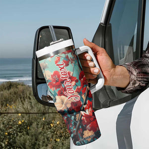 Cardinal Retro Style Tumbler With Handle Personalized TS04 Print Your Wear