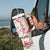 Cardinal Red Flower Tumbler With Handle Personalized TS04 Print Your Wear