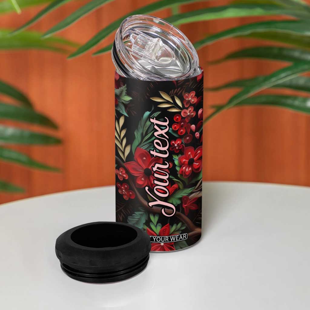 Cardinal Quilling Art 4 in 1 Can Cooler Tumbler Personalized TS04 Print Your Wear