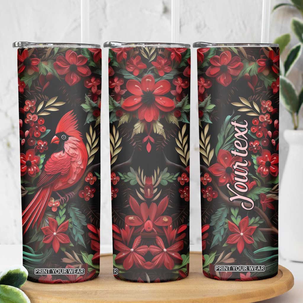 Cardinal Quilling Art Skinny Tumbler Personalized TS04 Print Your Wear
