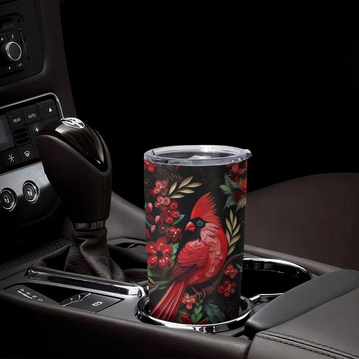 Cardinal Quilling Art Tumbler Cup Personalized TS04 Print Your Wear