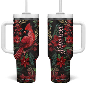 Cardinal Quilling Art Tumbler With Handle Personalized TS04 One Size: 40 oz Multicolor Print Your Wear