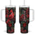 Cardinal Quilling Art Tumbler With Handle Personalized TS04 One Size: 40 oz Multicolor Print Your Wear