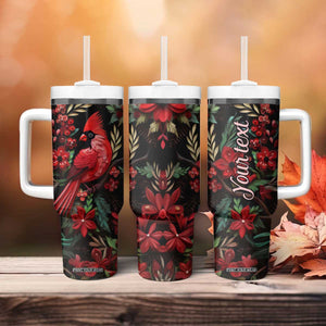 Cardinal Quilling Art Tumbler With Handle Personalized TS04 Print Your Wear
