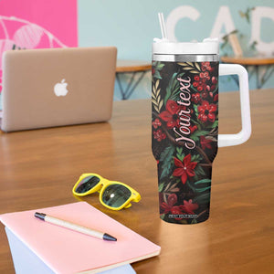 Cardinal Quilling Art Tumbler With Handle Personalized TS04 Print Your Wear