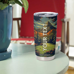 Camping Tent Vintage Tumbler Cup Personalized TS04 Print Your Wear