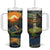 Camping Tent Vintage Tumbler With Handle Personalized TS04 One Size: 40 oz Multicolor Print Your Wear