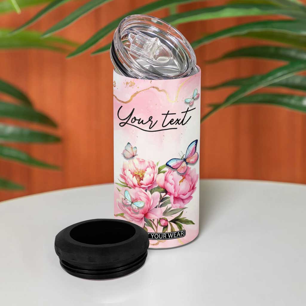 Wisdom From A Butterfly 4 in 1 Can Cooler Tumbler Personalized TS04 Print Your Wear