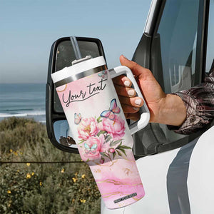 Wisdom From A Butterfly Tumbler With Handle Personalized TS04 Print Your Wear