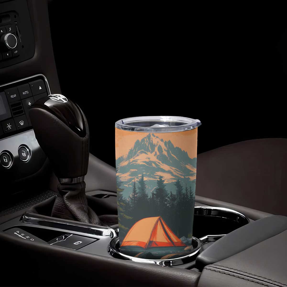 Retro Camping Tent Tumbler Cup Personalized TS04 Print Your Wear