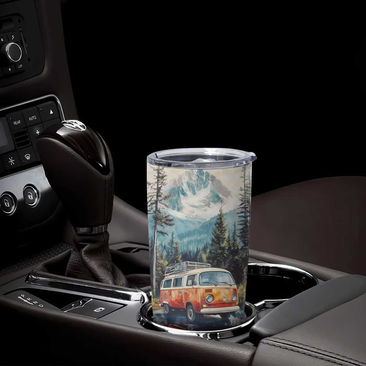 Camping RV Near The Lake Tumbler Cup Personalized TS04 Print Your Wear