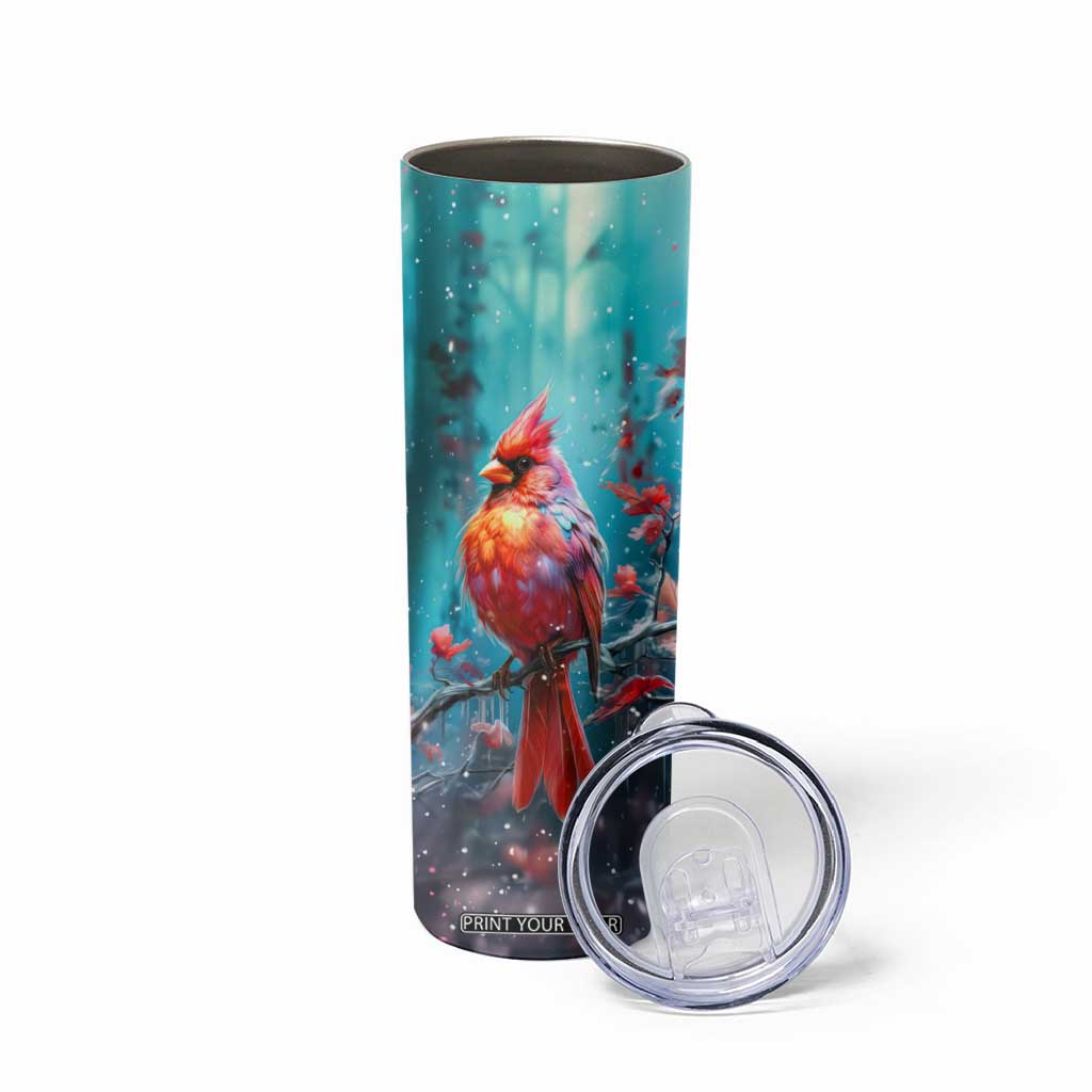 Colorful Cardinal Skinny Tumbler Personalized TS04 Print Your Wear