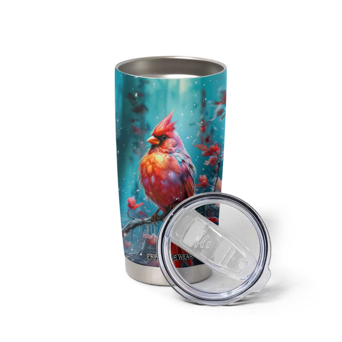 Colorful Cardinal Tumbler Cup Personalized TS04 Print Your Wear