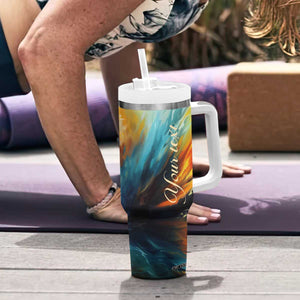 Colorful Faith Angel Tumbler With Handle Personalized TS04 Print Your Wear