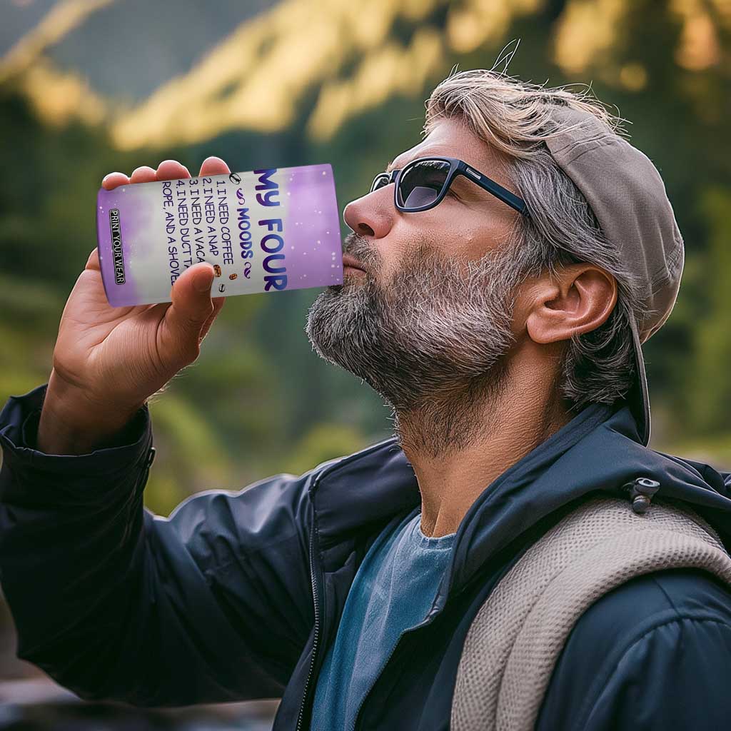 Dragon My Four Moods 4 in 1 Can Cooler Tumbler Personalized TS04 Print Your Wear