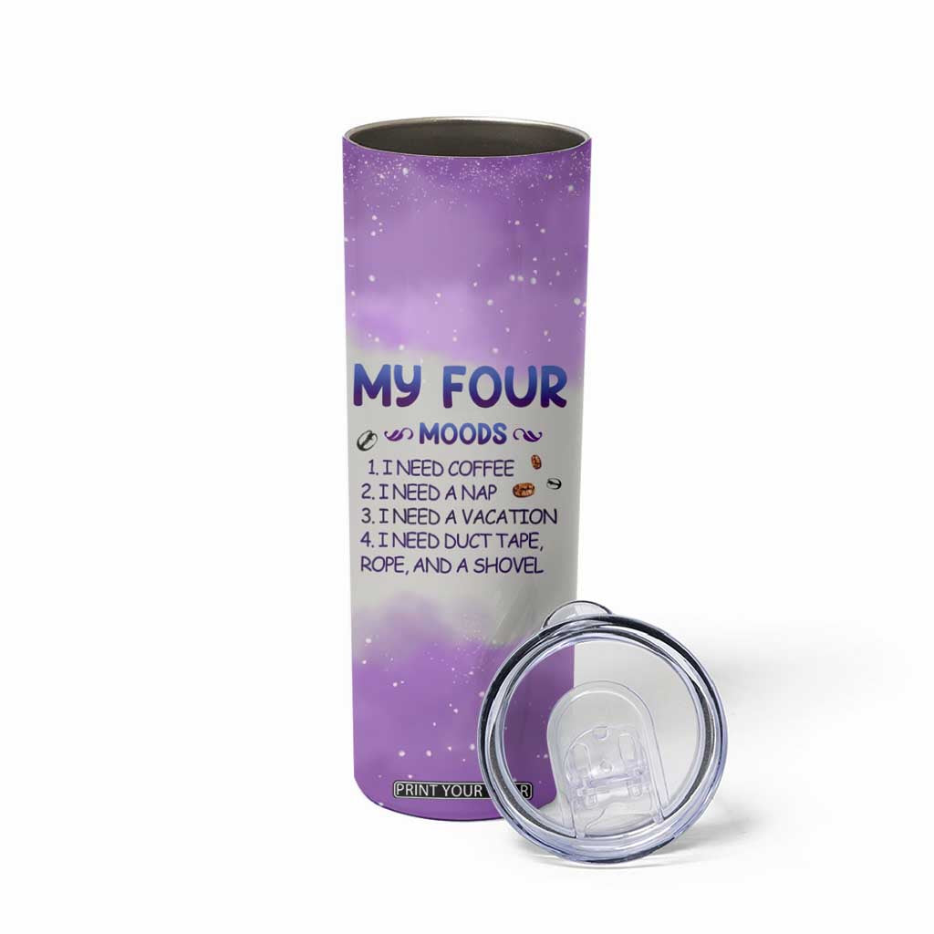 Dragon My Four Moods Skinny Tumbler Personalized TS04 Print Your Wear