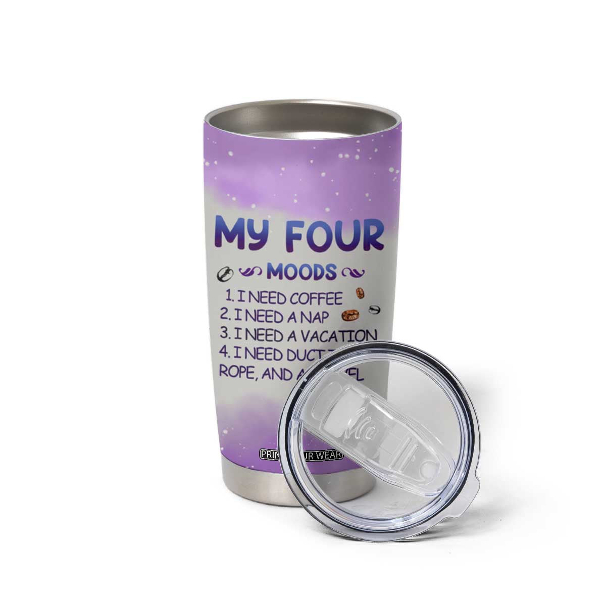 Dragon My Four Moods Tumbler Cup Personalized TS04 Print Your Wear