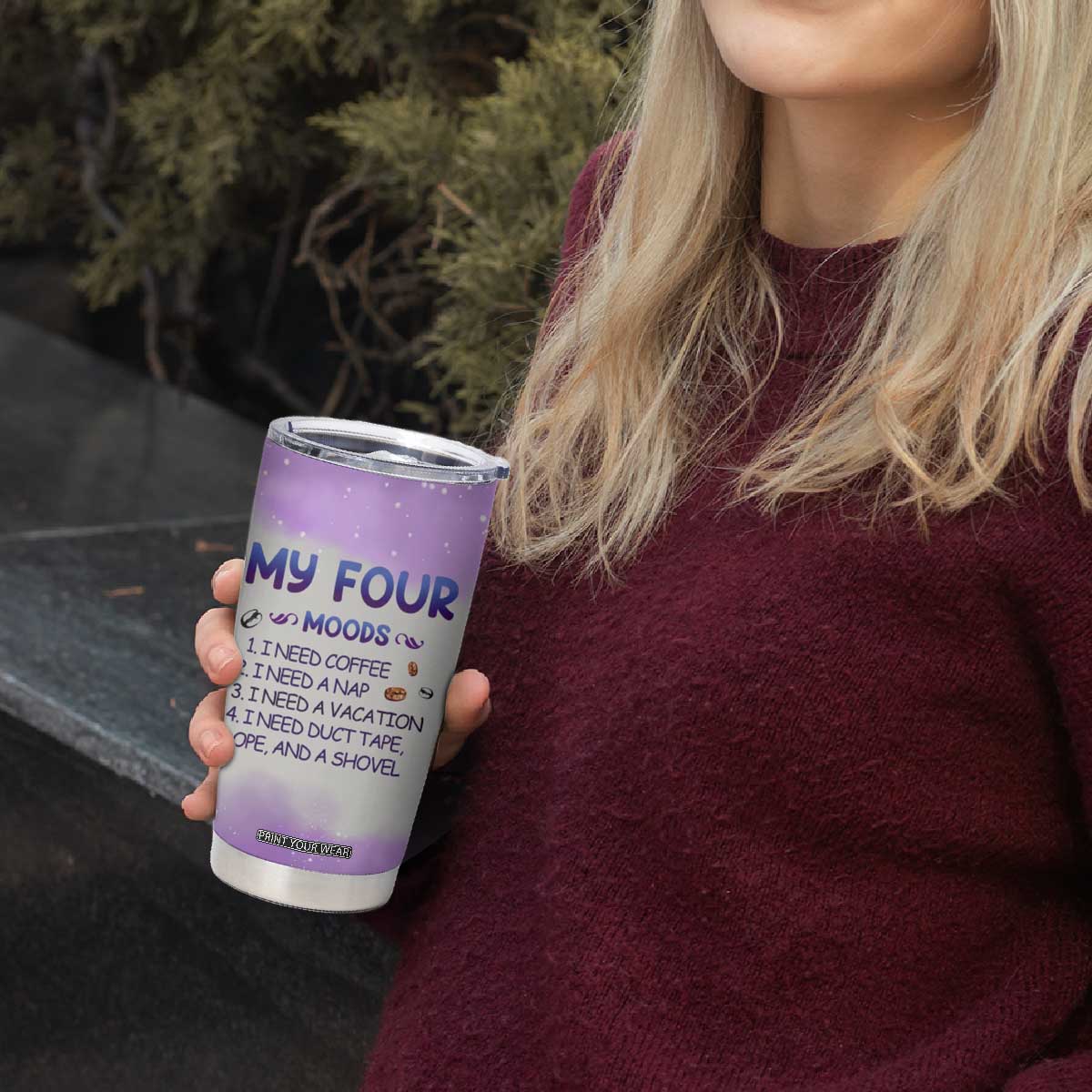 Dragon My Four Moods Tumbler Cup Personalized TS04 Print Your Wear