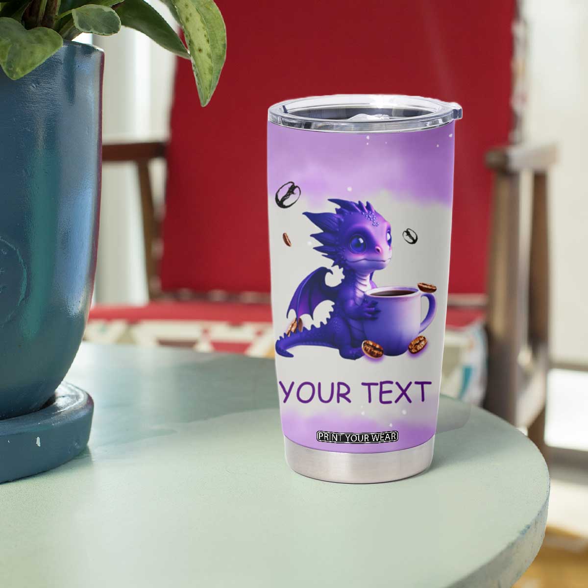 Dragon My Four Moods Tumbler Cup Personalized TS04 Print Your Wear