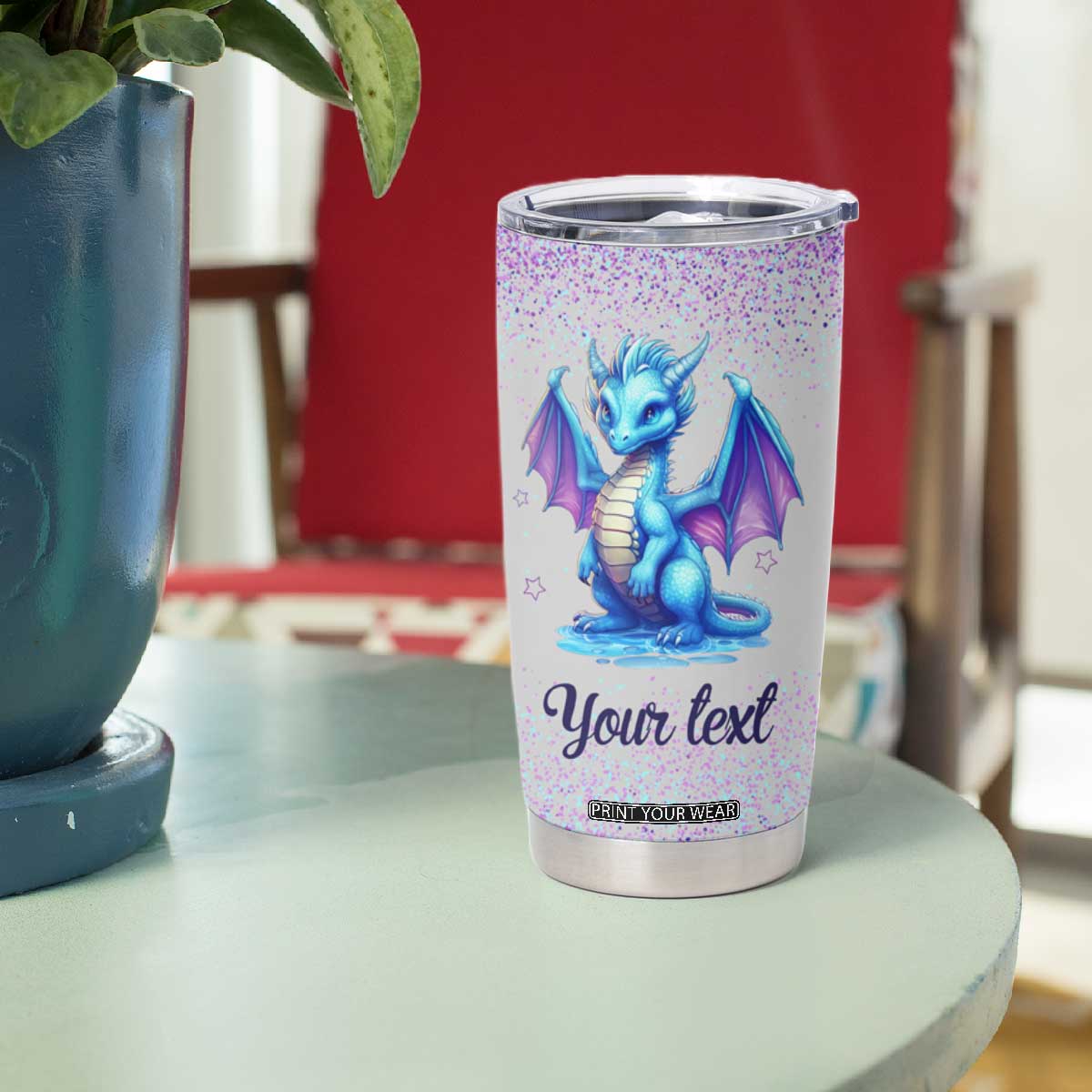 My Spirit Animal Is A Grumpy Dragon Who Slaps Annoying People Tumbler Cup Personalized TS04 Print Your Wear