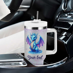 My Spirit Animal Is A Grumpy Dragon Who Slaps Annoying People Tumbler With Handle Personalized TS04 Print Your Wear