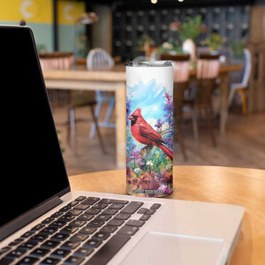 Cardinal Flower Skinny Tumbler Personalized TS04 Print Your Wear