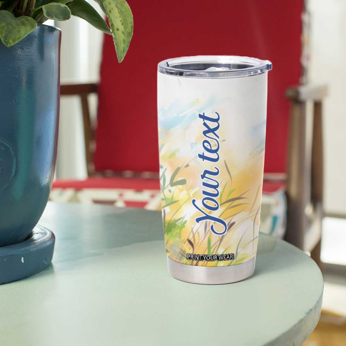 Cardinal Flower Tumbler Cup Personalized TS04 Print Your Wear