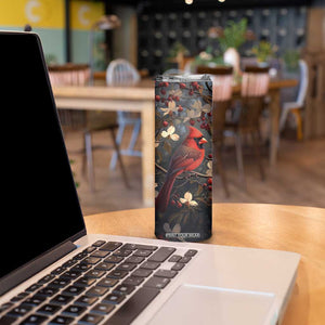 Cardinal Floral Skinny Tumbler Personalized TS04 Print Your Wear