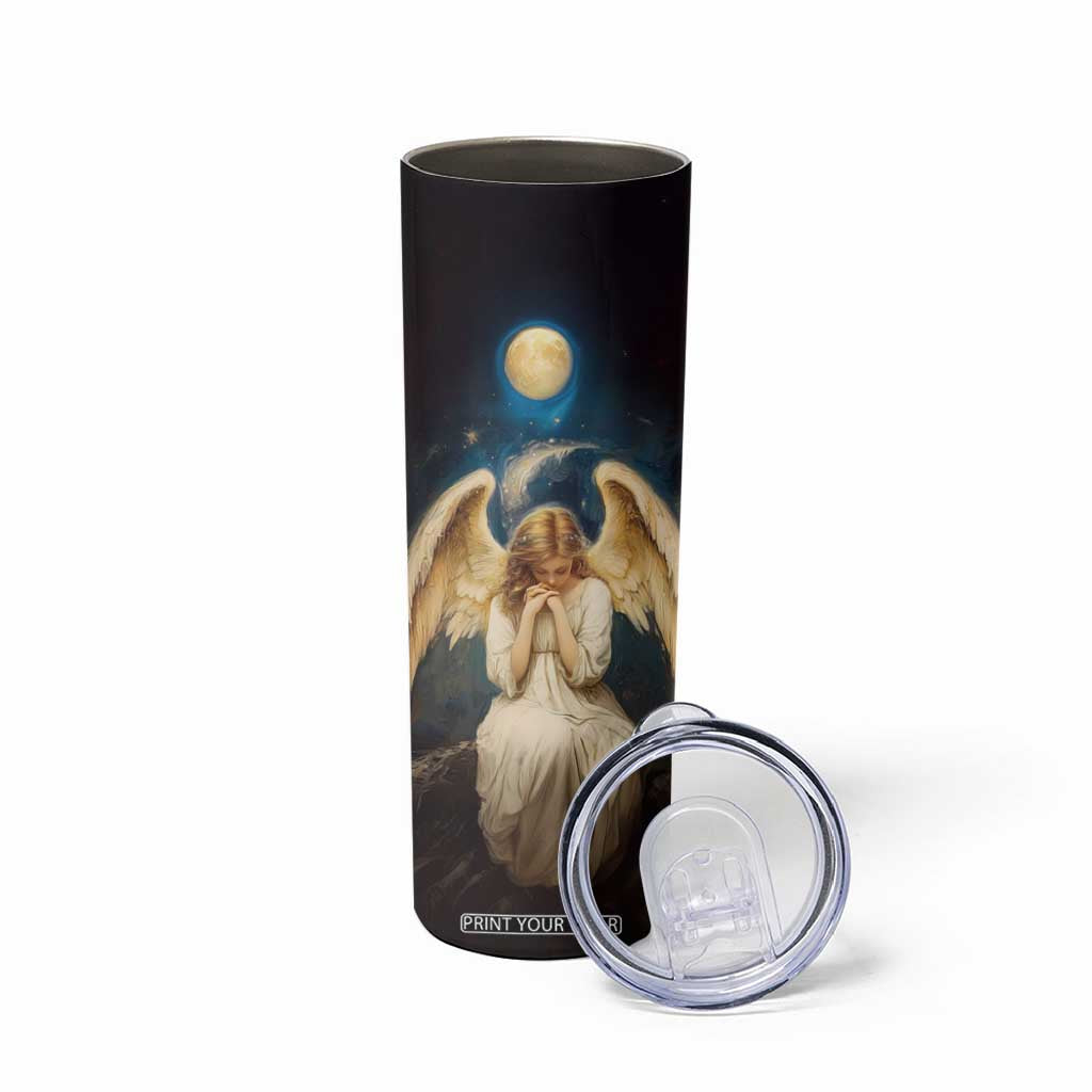 Faith Angel Star Night Skinny Tumbler Personalized TS04 Print Your Wear