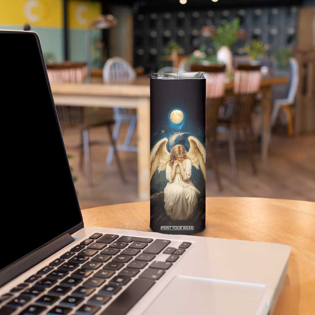 Faith Angel Star Night Skinny Tumbler Personalized TS04 Print Your Wear