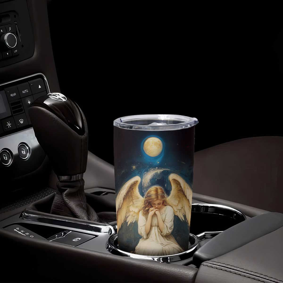 Faith Angel Star Night Tumbler Cup Personalized TS04 Print Your Wear