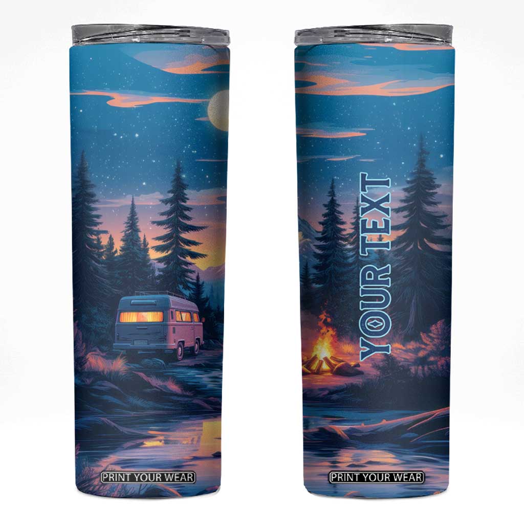 Camping RV Skinny Tumbler Personalized TS04 Multicolor Print Your Wear