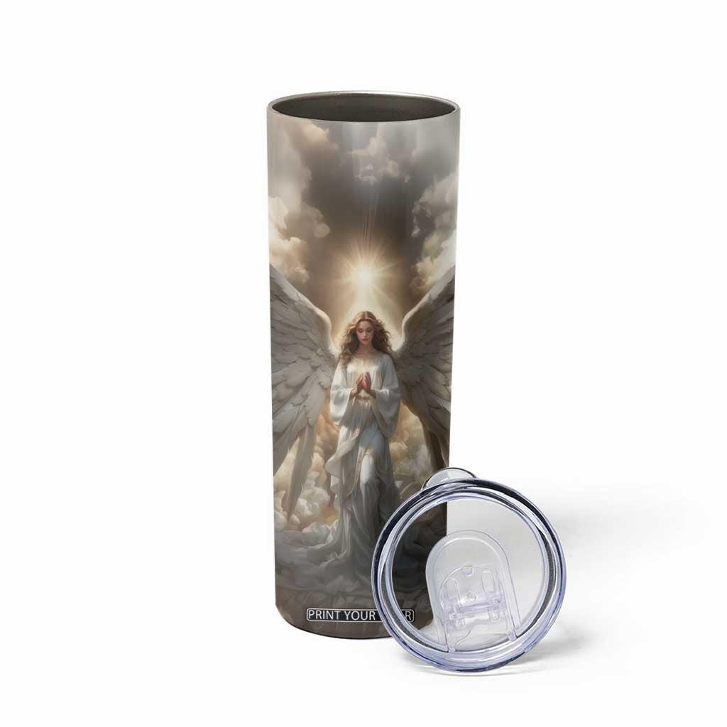 Faith Angel Skinny Tumbler Personalized TS04 Print Your Wear