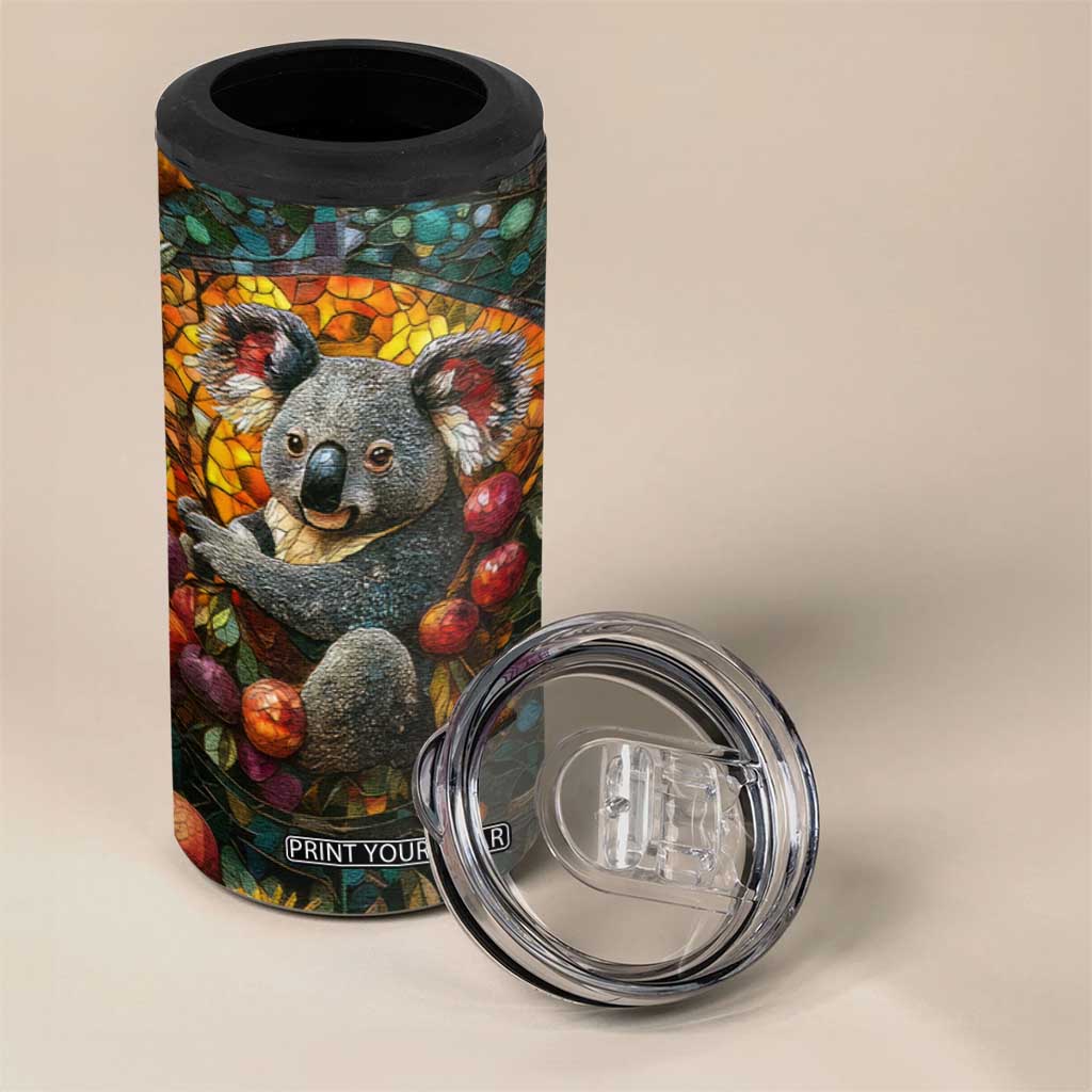 Koala Crystal Mosaic 4 in 1 Can Cooler Tumbler Personalized TS04 Print Your Wear