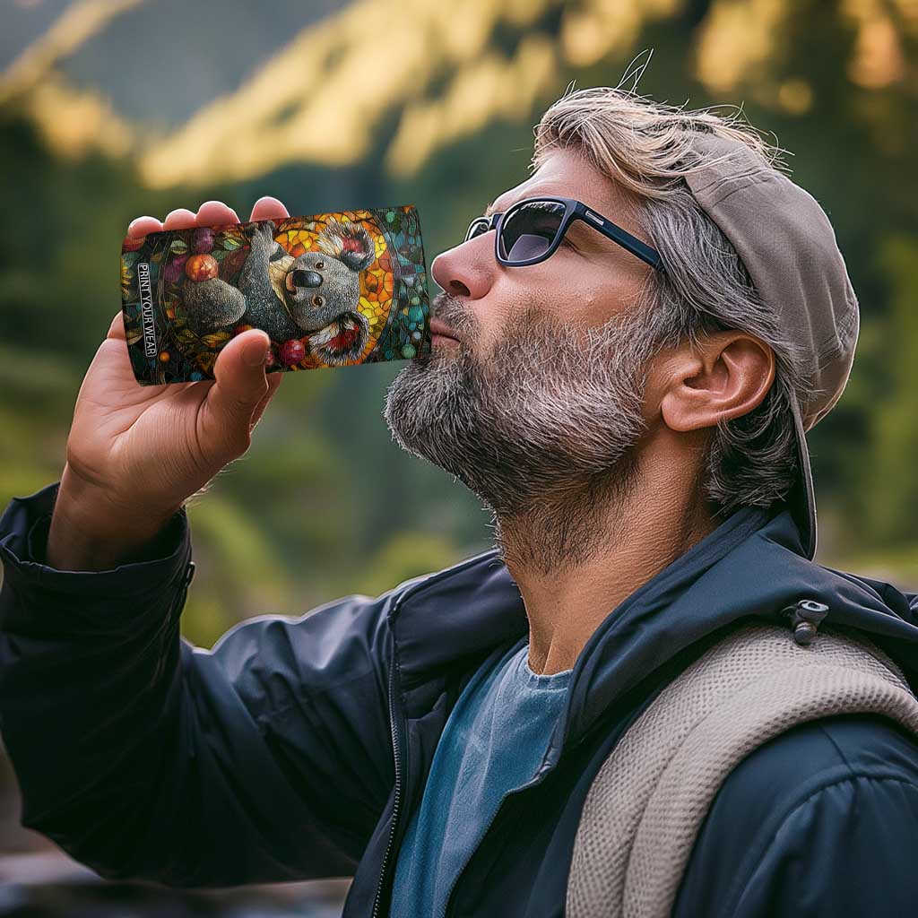 Koala Crystal Mosaic 4 in 1 Can Cooler Tumbler Personalized TS04 Print Your Wear