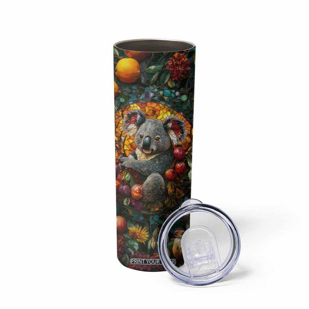 Koala Crystal Mosaic Skinny Tumbler Personalized TS04 Print Your Wear