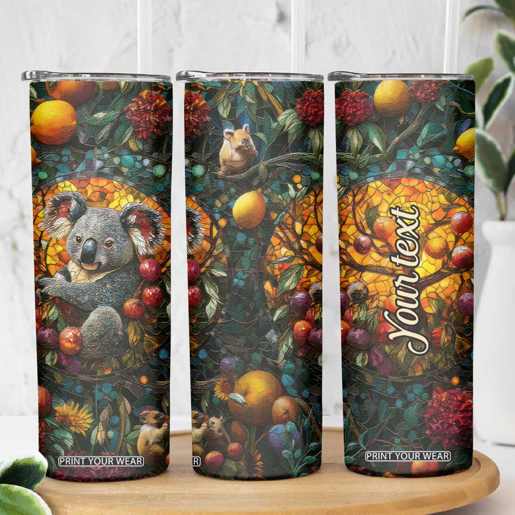 Koala Crystal Mosaic Skinny Tumbler Personalized TS04 Print Your Wear