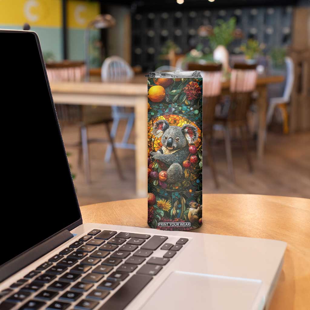 Koala Crystal Mosaic Skinny Tumbler Personalized TS04 Print Your Wear