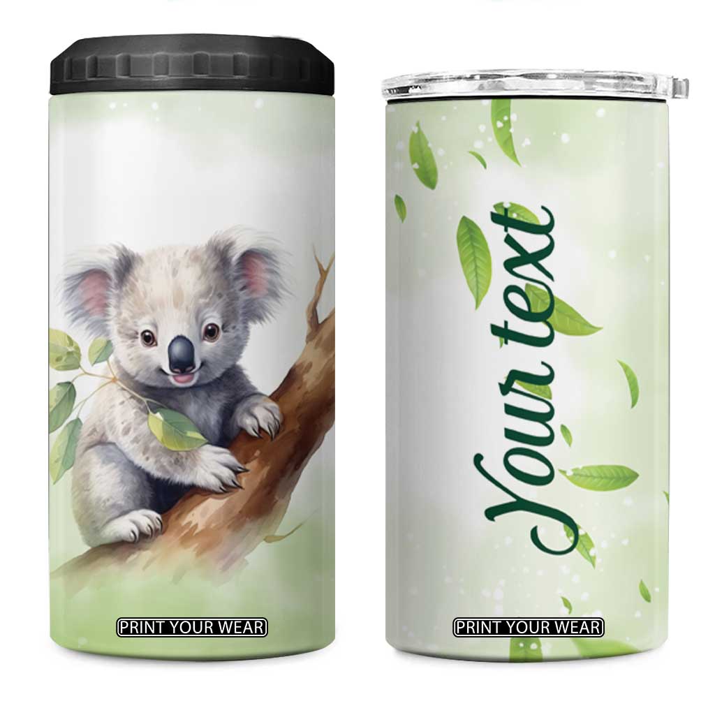 Koala Hugs Tree 4 in 1 Can Cooler Tumbler Personalized TS04 One Size: 16 oz Multicolor Print Your Wear