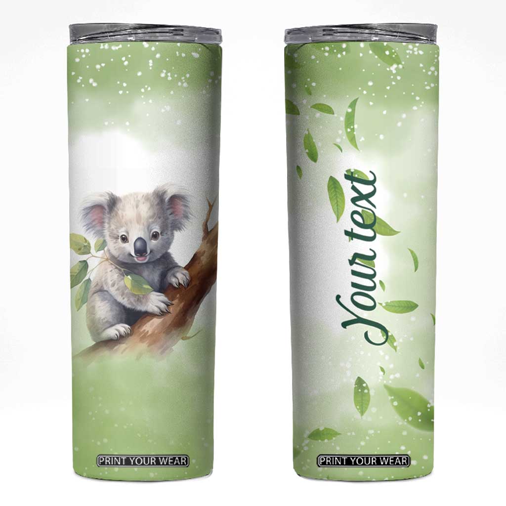 Koala Hugs Tree Skinny Tumbler Personalized TS04 Multicolor Print Your Wear