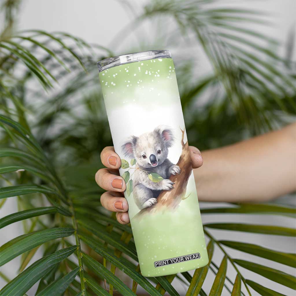 Koala Hugs Tree Skinny Tumbler Personalized TS04 Print Your Wear