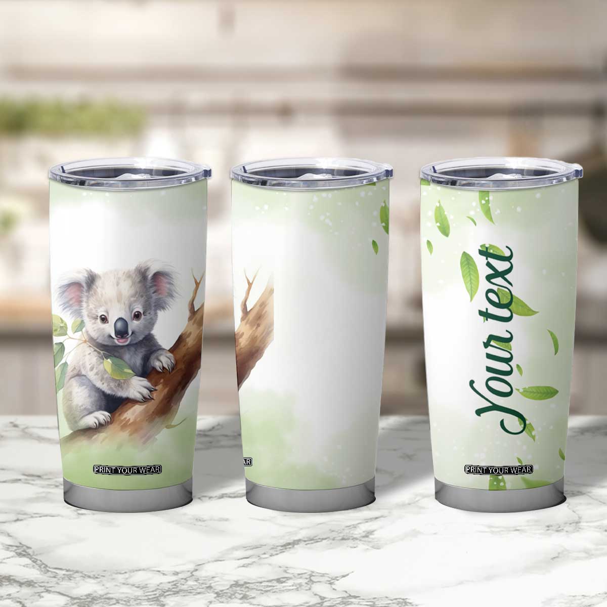 Koala Hugs Tree Tumbler Cup Personalized TS04 Print Your Wear