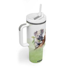 Koala Hugs Tree Tumbler With Handle Personalized TS04 Print Your Wear