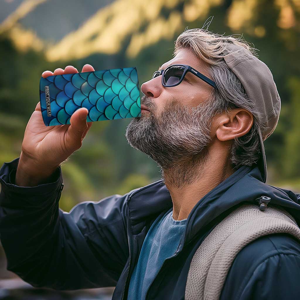 Mermaid Scales Pattern 4 in 1 Can Cooler Tumbler Personalized TS04 Print Your Wear