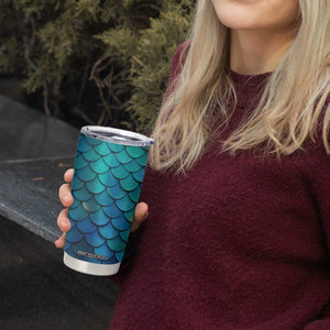 Mermaid Scales Pattern Tumbler Cup Personalized TS04 Print Your Wear