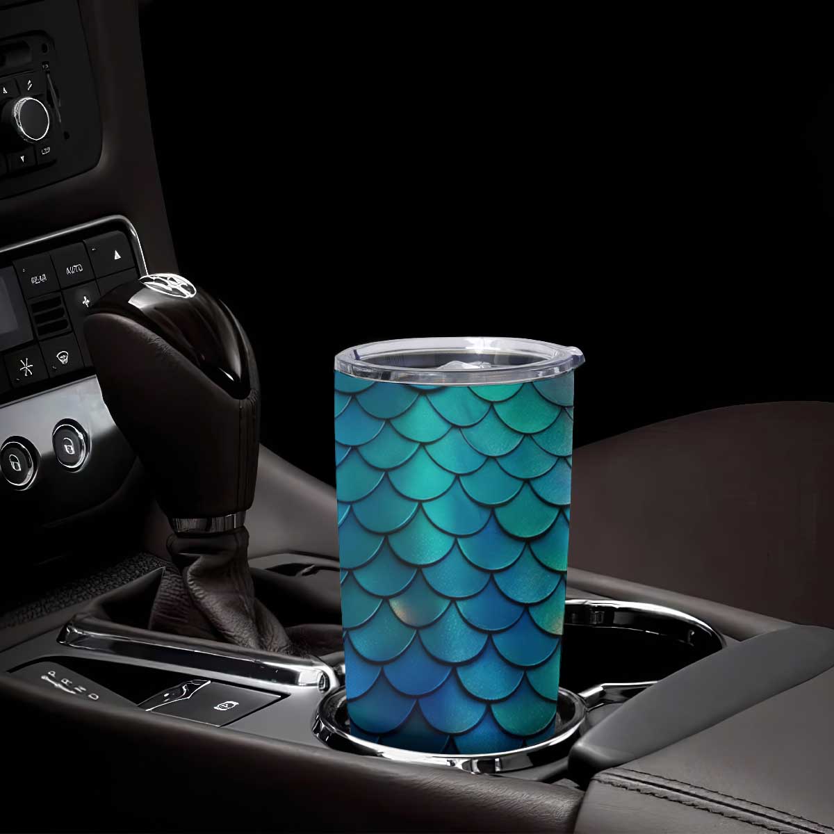 Mermaid Scales Pattern Tumbler Cup Personalized TS04 Print Your Wear