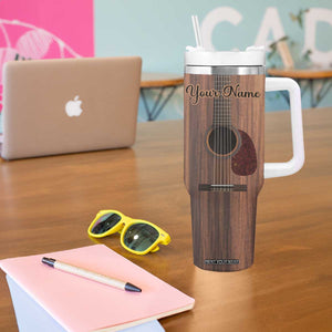 Guitarist Nutrition Facts Acoustic Guitar Tumbler With Handle Personalized TS04 Print Your Wear